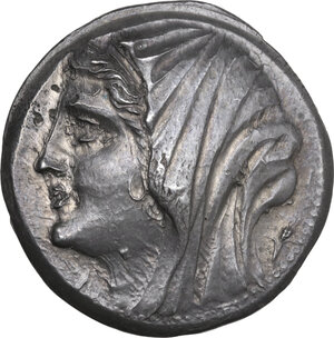 obverse: Syracuse.  Philistis, wife of Hieron II (274-216 BC).. AR 16 Litrai-Tetradrachm, c. 240-218/5 BC