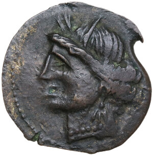 obverse: AE Shekel, c. 264-238 BC. Uncertain mint
