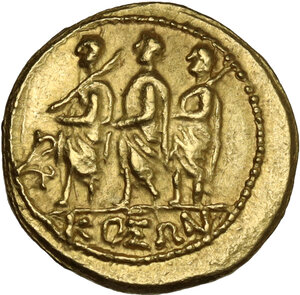 obverse: Skythia, Geto-Dacians.  Koson. Mid 1st century BC.. AV Stater