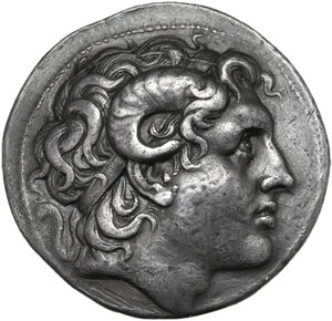 obverse: Kings of Thrace.  Lysimachos (305-281 BC).. AR Tetradrachm. Lampsakos mint. Struck 297/6-282/1 BC