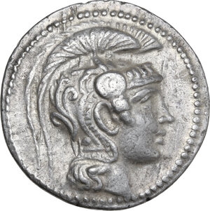 obverse: Attica, Athens. AR Tetradrachm. New Style coinage. Polycharm(os), Nikog(enes), and Karaichos, magistrates. Struck 133/2 BC