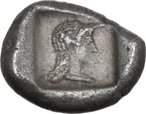 reverse: Caria, Knidos. AR Drachm, c. 500-490 BC