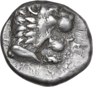 obverse: Caria, Knidos. AR Drachm, c. 405-394 BC