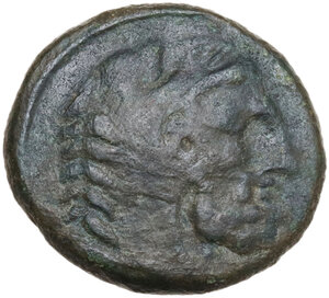 obverse: Eastern Italy, Larinum. AE Teruncius, c. 210-175 BC