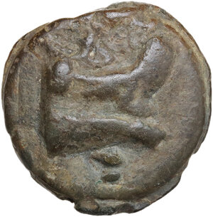 reverse: Janus/prow to right libral series.. AE Cast Uncia, c. 225-217 BC