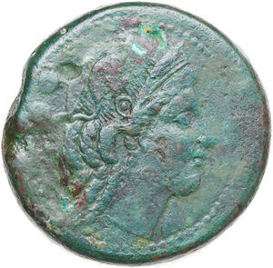 obverse: Anomalous Semilibral series.. AE Triens, c. 217-215 BC