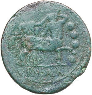 reverse: Anomalous Semilibral series.. AE Triens, c. 217-215 BC