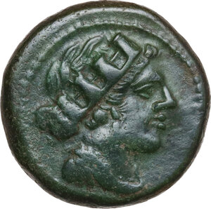 obverse: Anomalous Semilibral series.. AE Semuncia, c. 217-215 BC