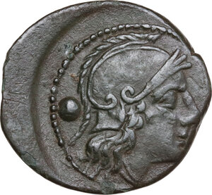 obverse: Anonymous post-semilibral series.. AE Uncia, c. 215-212 BC