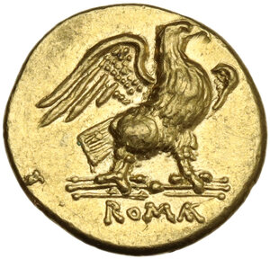 reverse: Anonymous..  AV 60 Asses, Rome mint, 211-208 BC