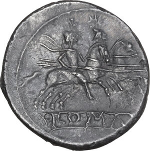 reverse: Anonymous. AR Quinarius, uncertain Sicilian mint (Catana?), 214 BC