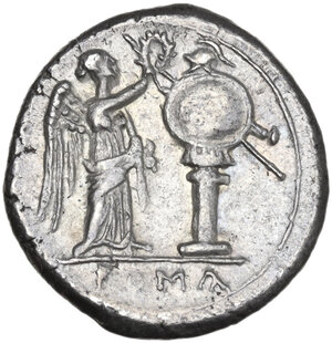 reverse: Anonymous series.. AR Victoriatus, uncertain Sicilian mint (Lilybaeum?), 215-214 BC