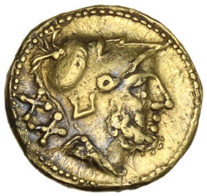 obverse: Anonymous series.. Fourrée 20 Asses. Sicily, c. 211-210 BC