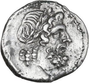 obverse: L series. AR Victoriatus. Luceria mint, 214-212 BC