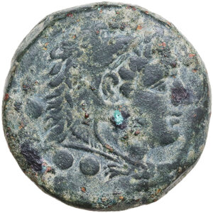 obverse: First heavy L series.. AE Quadrans. Luceria mint, c. 214-212 BC