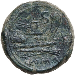 reverse: Fourth L series.. AE Semis. Luceria mint, c. 206-195 BC