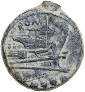 reverse: Fourth L series.. AE Triens. Luceria mint, c. 206-195 BC