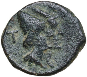 obverse: LT series.. AE Semuncia. Luceria mint, c. 211-210 BC