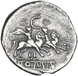 reverse: C series.  AR Denarius, uncertain Spanish mint (Tarraco?), 214 BC