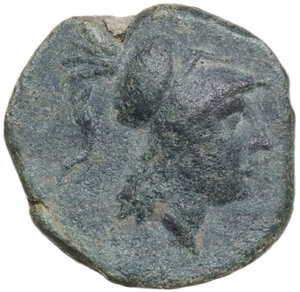 obverse: Northern Apulia, Arpi. AE 15 mm, c. 215-212 BC