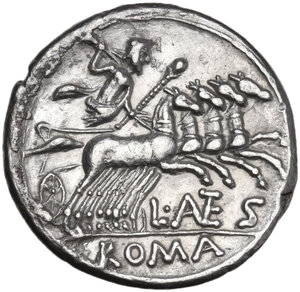 reverse: L. Antestius Gragulus.. AR Denarius, 136 BC