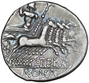 reverse: L. Trebanius. AR Denarius, 135 BC