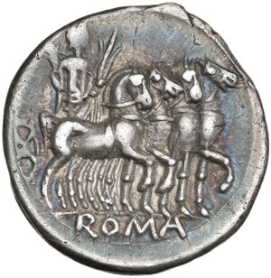 reverse: M. Vargunteius.. AR Denarius, 130 BC