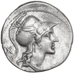 obverse: Anonymous. AR Denarius, 115-114 BC