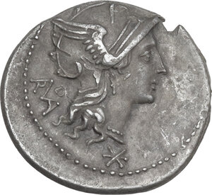 obverse: T. Didius. AR Denarius, 113 or 112 BC