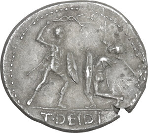 reverse: T. Didius. AR Denarius, 113 or 112 BC