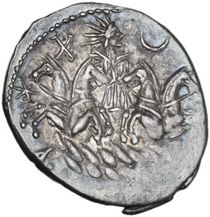 reverse: A. Manlius Q.f. Sergianus.. AR Denarius, 118-107 BC