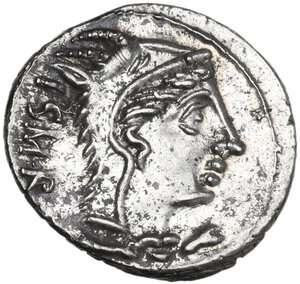 obverse: L. Thorius Balbus. AR Denarius, 105 BC