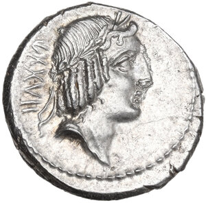 obverse: L. Calpurnius Piso Frugi.. AR Denarius, 90 BC