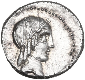 obverse: L. Calpurnius Piso Frugi.. AR Denarius, 90 BC