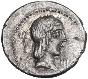 obverse: L. Calpurnius Piso Frugi.. AR Denarius, 90 BC