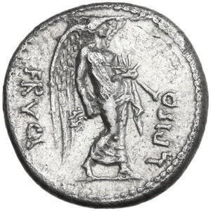 reverse: L. Calpurnius Piso Frugi. AR Quinarius, 90 BC