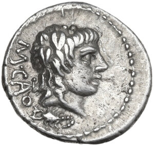 obverse: M. Cato. AR Quinarius, 89 BC