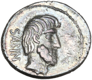 obverse: L. Titurius L.f. Sabinus. AR Denarius, 89 BC