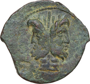 obverse: L. Titurius L. f. Sabinus.. AE As, 89 BC