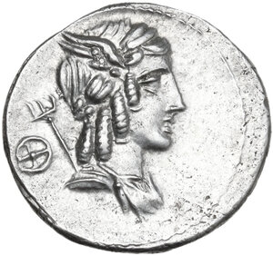 obverse: L. Julius Bursio. AR Denarius, 85 BC