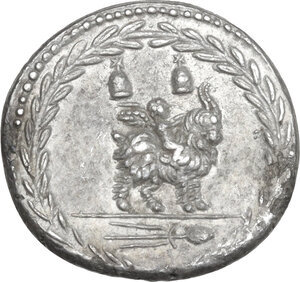 reverse: Mn. Fonteius C.f.. AR Denarius, 85 BC