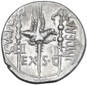 reverse: C. Valerius Flaccus. . AR Denarius, 82 BC