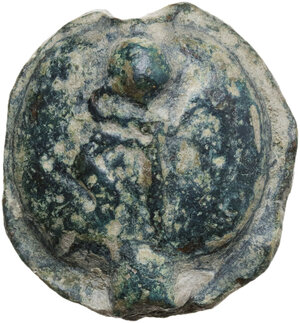 reverse: Northern Apulia, Luceria.  Heavy series.. AE Cast Semuncia, c. 225-217 BC