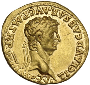 obverse: Claudius (41-54).. AV Aureus. Rome mint, 49-50 AD