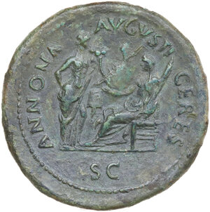 reverse: Nero (54-68).. AE Sestertius, c. 64 AD