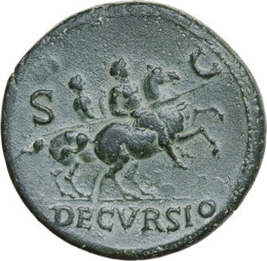 reverse: Nero (54-68).. AE Sestertius. Lugdunum mint, c. 65 AD