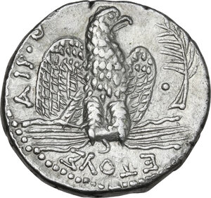 reverse: Nero (54-68).. AR Tetradrachm, Antioch mint, Seleucis and Pieria, Syria, c.62-63 AD