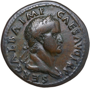 obverse: Galba (68-69).. AE Sestertius. Rome mint. June-August, 68 AD
