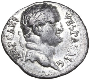 obverse: Vespasian (69-79 AD).. AR Denarius, Ephesus mint, July-December 69 AD