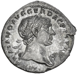 obverse: Trajan (98-117).. AR Denarius, Rome mint, 103-111 AD